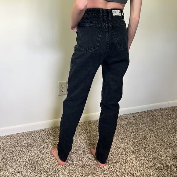 Vintage 90’s BONGO Black High Waisted Button Up Cotton Mom-Jeans - Picture 3 of 11